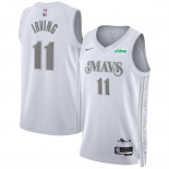 Men's Dallas Mavericks #11 Kyrie Irving White 2024-25 City Edition Stitched Basketball Jersey