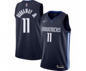 Men's Dallas Mavericks #11 Tim Hardaway Jr. Authentic Navy Finished Basketball Jersey - Statement Edition