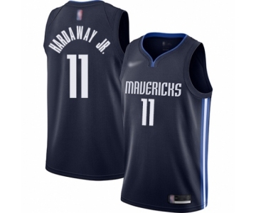 Men's Dallas Mavericks #11 Tim Hardaway Jr. Authentic Navy Finished Basketball Jersey - Statement Edition