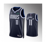 Men's Dallas Mavericks #11 Tim Hardaway Jr. Navy Statement Edition Stitched Basketball Jersey