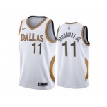 Men's Dallas Mavericks #11 Tim Hardaway Jr. White City Edition New Uniform 2020-21 Stitched Basketball Jersey