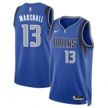 Men's Dallas Mavericks #13 Naji Marshall Blue 2024 Icon Edition Stitched Basketball Jersey