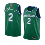 Men's Dallas Mavericks #2 Dereck Lively II Green 2024 Finals Classic Edition Stitched Basketball Jersey