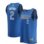 Men's Dallas Mavericks #2 Kyrie Irving Authentic Royal Blue Basketball Jersey - Icon Edition