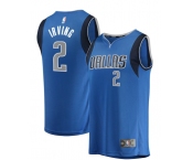 Men's Dallas Mavericks #2 Kyrie Irving Authentic Royal Blue Basketball Jersey - Icon Edition