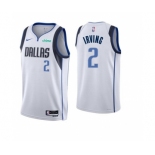 Men's Dallas Mavericks #2 Kyrie Irving White Association Edition Stitched Basketball Jersey