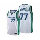 Men's Dallas Mavericks 2021-22 City Edition #77 Luka Doncic White Stitched Basketball Jersey