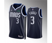 Men's Dallas Mavericks #3 Alex Fudge Navy Statement Edition Stitched Basketball Jersey