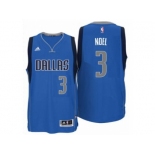 Men's Dallas Mavericks #3 Nerlens Noel adidas Royal Blue Swingman Road Jersey