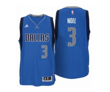 Men's Dallas Mavericks #3 Nerlens Noel adidas Royal Blue Swingman Road Jersey