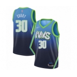 Men's Dallas Mavericks #30 Seth Curry Swingman Blue Basketball Jersey - 2019-20 City Edition