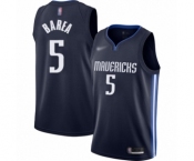 Men's Dallas Mavericks #5 Jose Juan Barea Authentic Navy Finished Basketball Jersey - Statement Edition