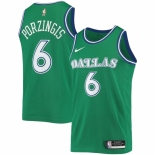 Men's Dallas Mavericks #6 Kristaps Porzingis Nike Green Hardwood Classics 2020-21 Swingman Jersey