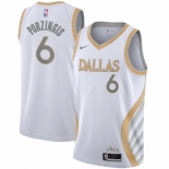 Men's Dallas Mavericks #6 Kristaps Porzingis Nike White 2020-21 Swingman Player Jersey