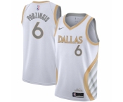 Men's Dallas Mavericks #6 Kristaps Porzingis Nike White 2020-21 Swingman Player Jersey