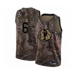 Men's Dallas Mavericks #6 Kristaps Porzingis Swingman Camo Realtree Collection Basketball Jersey