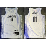 Men's Dallas Mavericks Active Player Custom White 2024-25 City Edition Stitched Basketball Jersey