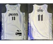 Men's Dallas Mavericks Active Player Custom White 2024-25 City Edition Stitched Basketball Jersey