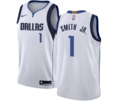 Men's Nike Dallas Mavericks #1 Dennis Smith Jr. Authentic White NBA Jersey - Association Edition