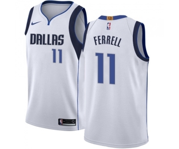 Men's Nike Dallas Mavericks #11 Yogi Ferrell Authentic White NBA Jersey - Association Edition