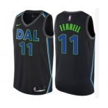 Men's Nike Dallas Mavericks #11 Yogi Ferrell Swingman Black NBA Jersey - City Edition