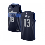 Men's Nike Dallas Mavericks #13 Steve Nash Authentic Navy Blue NBA Jersey Statement Edition