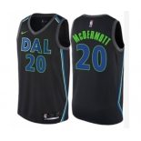 Men's Nike Dallas Mavericks #20 Doug McDermott Authentic Black NBA Jersey - City Edition