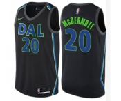 Men's Nike Dallas Mavericks #20 Doug McDermott Authentic Black NBA Jersey - City Edition