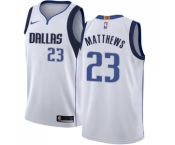 Men's Nike Dallas Mavericks #23 Wesley Matthews Swingman White NBA Jersey - Association Edition