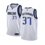 Men's Nike Dallas Mavericks #37 Kostas Antetokounmpo Authentic White NBA Jersey - Association Edition