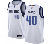 Men's Nike Dallas Mavericks #40 Harrison Barnes Authentic White NBA Jersey - Association Edition