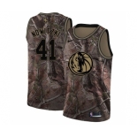 Men's Nike Dallas Mavericks #41 Dirk Nowitzki Swingman Camo Realtree Collection NBA Jersey