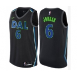 Men's Nike Dallas Mavericks #6 DeAndre Jordan Swingman Black NBA Jersey - City Edition