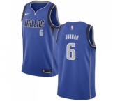 Men's Nike Dallas Mavericks #6 DeAndre Jordan Swingman Royal Blue NBA Jersey - Icon Edition