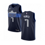 Men's Nike Dallas Mavericks #7 Dwight Powell Authentic Navy Blue NBA Jersey Statement Edition