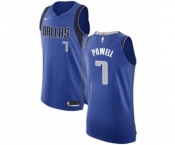 Men's Nike Dallas Mavericks #7 Dwight Powell Authentic Royal Blue NBA Jersey - Icon Edition