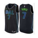 Men's Nike Dallas Mavericks #7 Dwight Powell Swingman Black NBA Jersey - City Edition