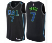 Men's Nike Dallas Mavericks #7 Dwight Powell Swingman Black NBA Jersey - City Edition