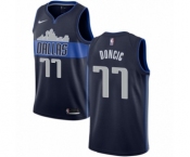 Men's Nike Dallas Mavericks #77 Luka Doncic Authentic Navy Blue NBA Jersey Statement Edition