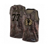 Men's Nike Dallas Mavericks #77 Luka Doncic Swingman Camo Realtree Collection NBA Jersey