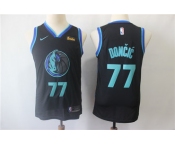 Nba Mavericks #77 Luka Doncic Black City Edition Nike Swingman Jersey