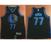 Nike Dallas Mavericks #77 Luka Doncic Black 2018-19 NBA Swingman City Edition Jersey