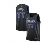 Nike Dallas Mavericks #77 Luka Doncic Black 2023-24 NBA Swingman City Edition Jersey