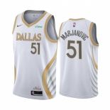 Nike Mavericks #51 Boban Marjanovic White NBA Swingman 2020-21 City Edition Jersey