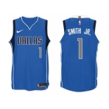 Nike NBA Dallas Mavericks #1 Smith Jr. Jersey 2017-18 New Season Blue Jersey