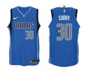 Nike NBA Dallas Mavericks #30 Seth Curry Jersey 2017-18 New Season Blue Jersey