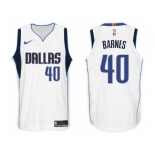 Nike NBA Dallas Mavericks #40 Harrison Barnes Jersey 2017-18 New Season White Jersey