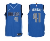 Nike NBA Dallas Mavericks #41 Dirk Nowitzki Jersey 2017-18 New Season Blue Jersey