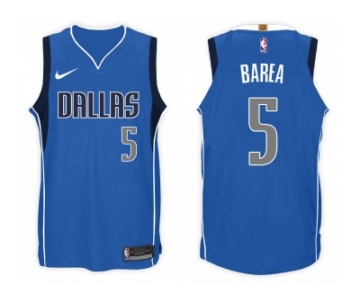 Nike NBA Dallas Mavericks #5 J.J. Barea Jersey 2017-18 New Season Blue Jersey