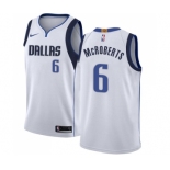 en's Nike Dallas Mavericks #6 Josh McRoberts Authentic White NBA Jersey - Association Edition